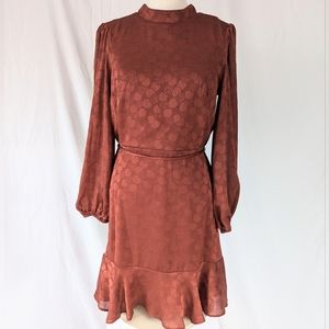 Melonie T cute copper color Dress for cocktail outing or parties.